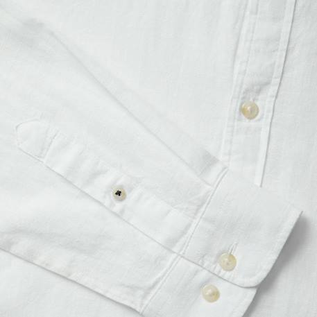Chemise garçon manches longues summers Blanc+Bleu 3 - vertbaudet enfant 