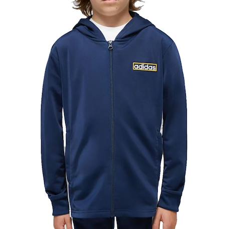 Sweat zippé garçon hoodie Marine 2 - vertbaudet enfant 
