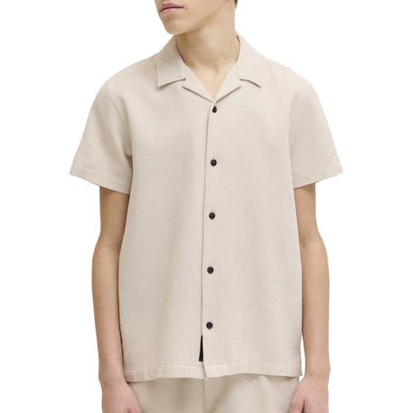 Chemise garçon manches courtes Global Beige+Bleu+Marine+Vert 2 - vertbaudet enfant 