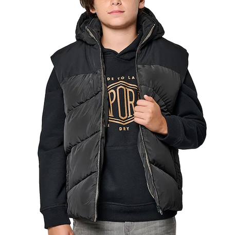 Doudoune sans manche garçon Noir 2 - vertbaudet enfant 