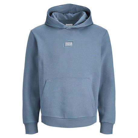 Sweat à capuche Bleu+Vert 3 - vertbaudet enfant 