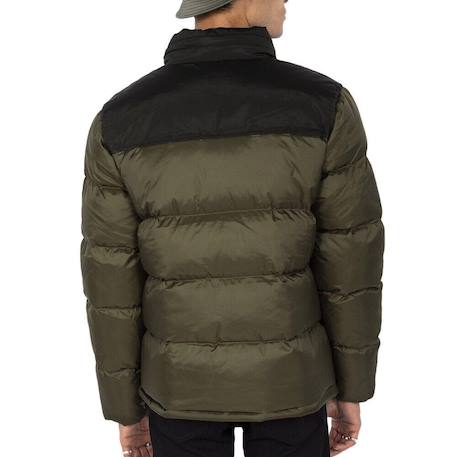 Doudoune garçon à capuche Bleu marine+Kaki+Noir 5 - vertbaudet enfant 