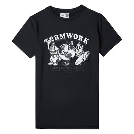 T-shirt garçon hybrid Bleu+Noir 5 - vertbaudet enfant 