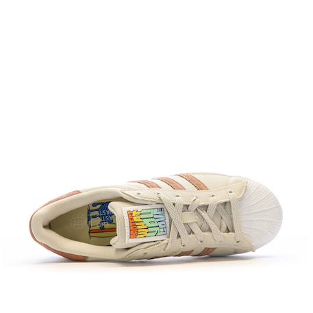 Baskets à lacets superstar Beige 5 - vertbaudet enfant 