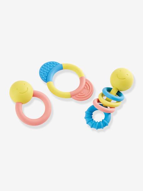 Hochet et anneau de dentition en riz japonais Jaune 1 - vertbaudet enfant 