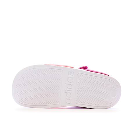 Sandales fille a scratch adilette k Rose 6 - vertbaudet enfant 