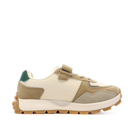 Baskets garçon capri à scratchs Beige 3 - vertbaudet enfant 