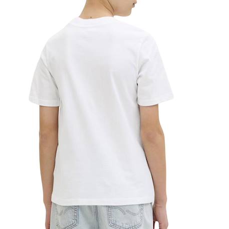 T-shirt garçon manches courtes brandon Blanc+Bleu+Bleu clair+Marine 3 - vertbaudet enfant 