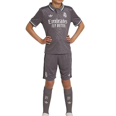 Real madrid ensemble tenue third junior 24/25 Gris 2 - vertbaudet enfant 