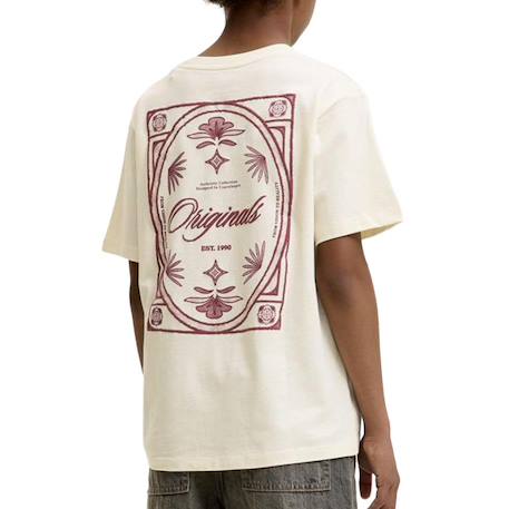 T-shirt garçon manches courtes graphic Beige 3 - vertbaudet enfant 
