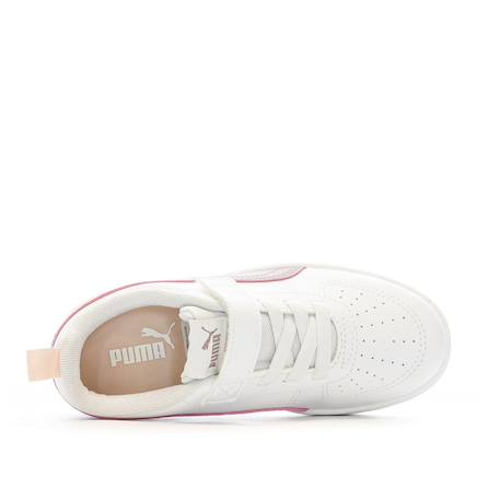 Baskets fille rickie junior Blanc+Rose 5 - vertbaudet enfant 