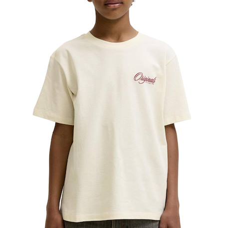 T-shirt garçon manches courtes graphic Beige 2 - vertbaudet enfant 
