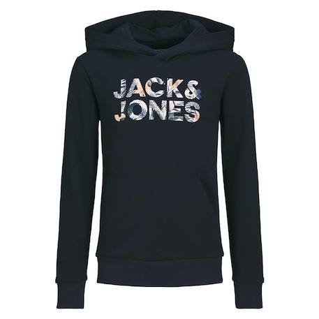 Sweat garçon à capuche bryan Beige+Noir 6 - vertbaudet enfant 