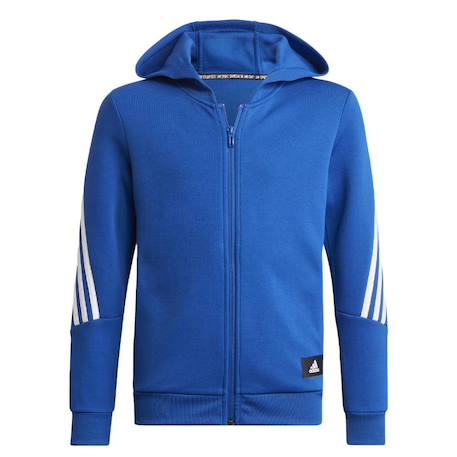 Sweat à capuche zippé garçon Bleu 2 - vertbaudet enfant 