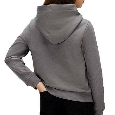 Sweat fille à capuche Gris 3 - vertbaudet enfant 