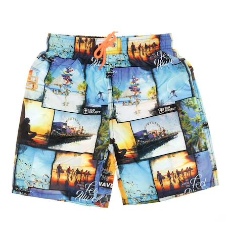 Short de bain garçon Bleu 2 - vertbaudet enfant 