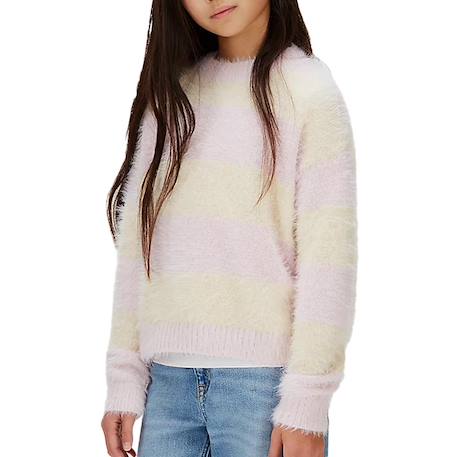 Pull fille ck stripe Rose 2 - vertbaudet enfant 