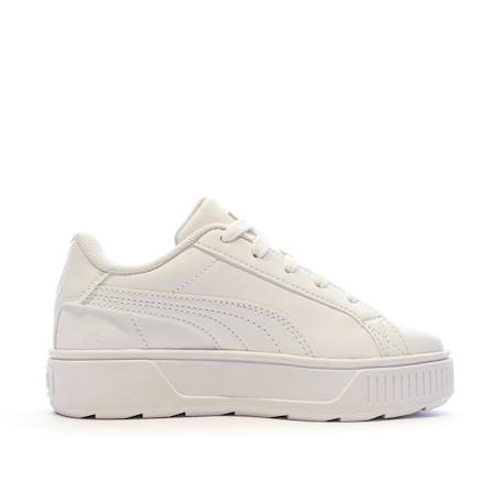 Baskets basses à lacets Blanc+Puma noir   blanc 3 - vertbaudet enfant 