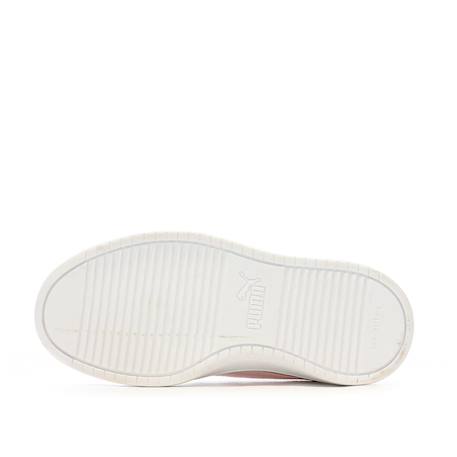 Baskets fille rickie junior Blanc+Rose 12 - vertbaudet enfant 