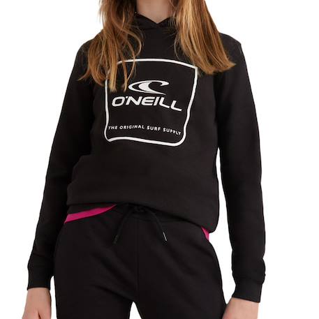 Sweat à capuche fille cube Noir 2 - vertbaudet enfant 