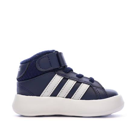 Baskets garçon grand court mid Marine 3 - vertbaudet enfant 