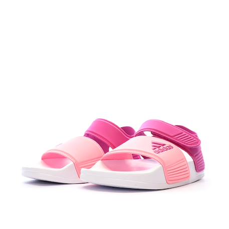 Sandales fille a scratch adilette k Rose 5 - vertbaudet enfant 