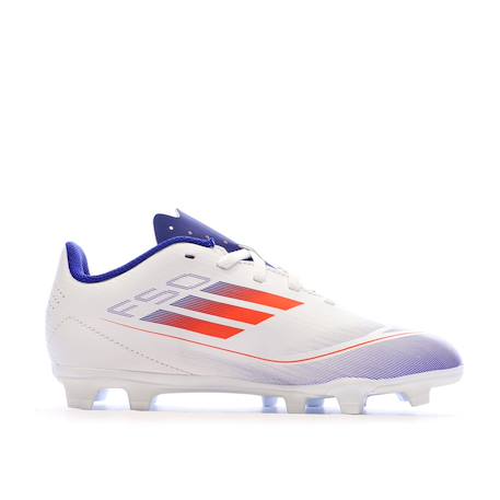 Chaussures de football garçon f50 club fxg Blanc 3 - vertbaudet enfant 