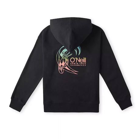 Sweat à capuche fille circle surfer Noir 3 - vertbaudet enfant 