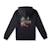 Sweat à capuche fille circle surfer Noir 3 - vertbaudet enfant 