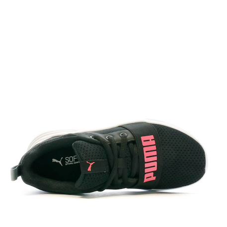 Baskets basses à fermeture éclair Noir+Puma noir sunset rose 5 - vertbaudet enfant 