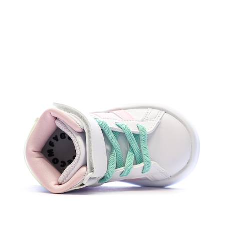 Baskets fille grand court mid Blanc 5 - vertbaudet enfant 