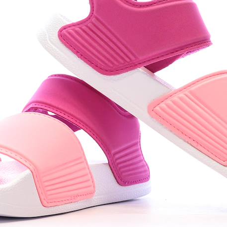 Sandales fille a scratch adilette k Rose 4 - vertbaudet enfant 