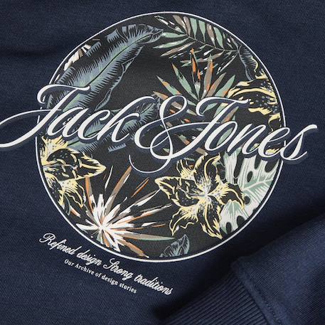 Sweat à capuche garçon lulu Marine 4 - vertbaudet enfant 
