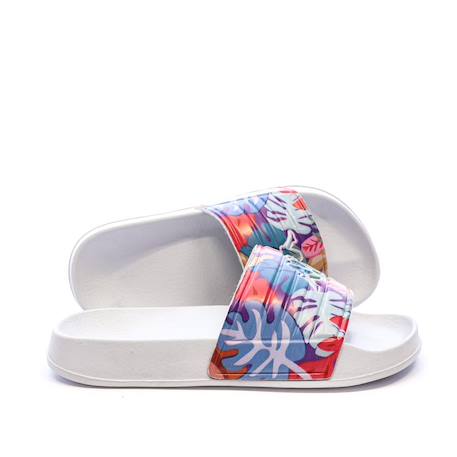 Claquettes à fleurs sarty 2 Blanc 2 - vertbaudet enfant 
