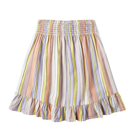 Jupe à rayures fille lilia smocked Rose 3 - vertbaudet enfant 