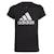 T-shirt fille avec logo Noir 2 - vertbaudet enfant 