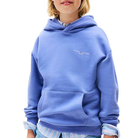 Sweat à capuche mixte Bleu 2 - vertbaudet enfant 