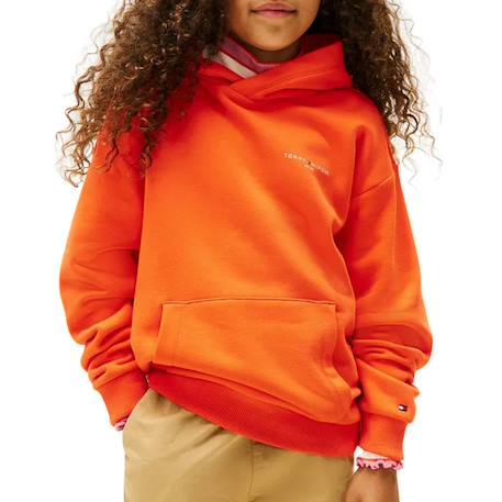 Sweat à capuche Orange 2 - vertbaudet enfant 