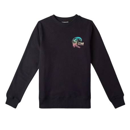 Sweat fille circle surfer Noir 2 - vertbaudet enfant 