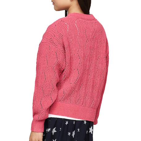 Pull fille chenille Rose 3 - vertbaudet enfant 