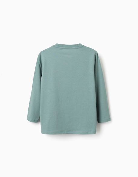 Lot de 2 t-shirts à manches longues avec imprimés Blanc+Jaune 3 - vertbaudet enfant 