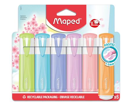 Garçon-Accessoires-Surligneurs pastel pointe biseautée