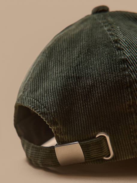 Casquette en velours adulte et enfant Kaki 3 - vertbaudet enfant 