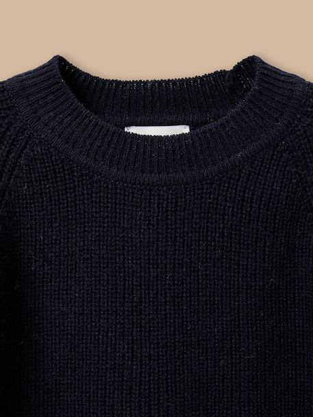 Pull en laine garçon Marine 2 - vertbaudet enfant 