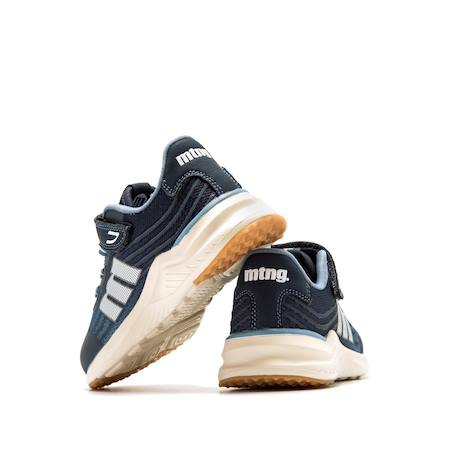 Sneakers garçon synthétique lacets Black+Blue 12 - vertbaudet enfant 