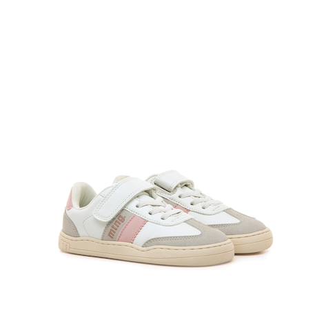 Sneakers filles synthétique fermeture adhésive barefoot Nata-rose+Rose pastel 4 - vertbaudet enfant 