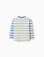 T-shirt en coton à manches longues à rayures Vert 2 - vertbaudet enfant 