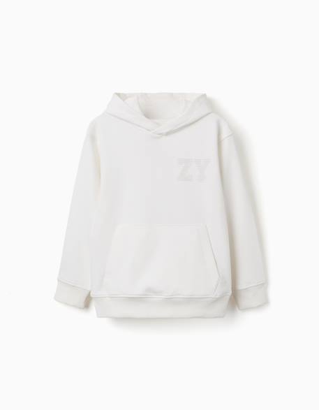 Garçon-Pull, gilet, sweat-Sweat à capuche avec imprimé en relief zy
