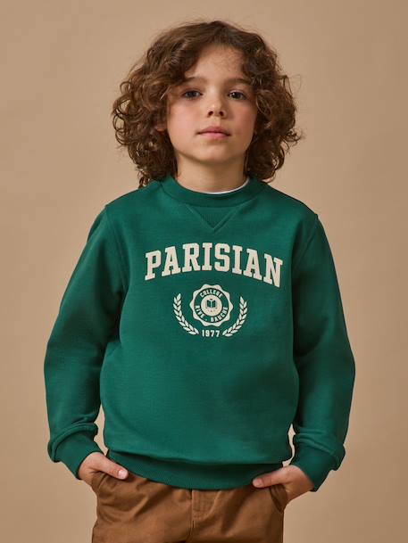 Garçon-Pull, gilet, sweat-Sweat imprimé garçon - coton biologique