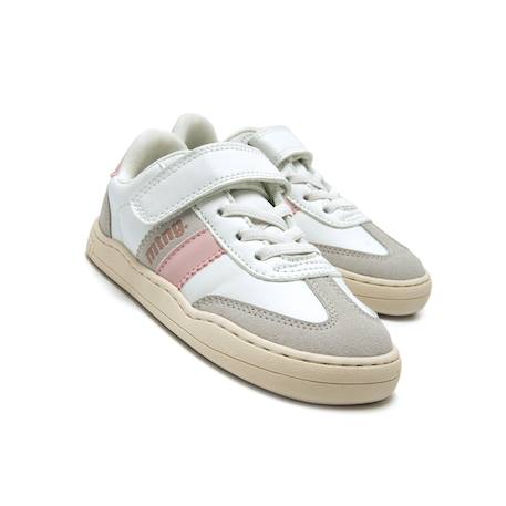 Sneakers filles synthétique fermeture adhésive barefoot Nata-rose+Rose pastel 6 - vertbaudet enfant 